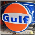 C02. Golf Oil sign. Approx 54” x 52” 